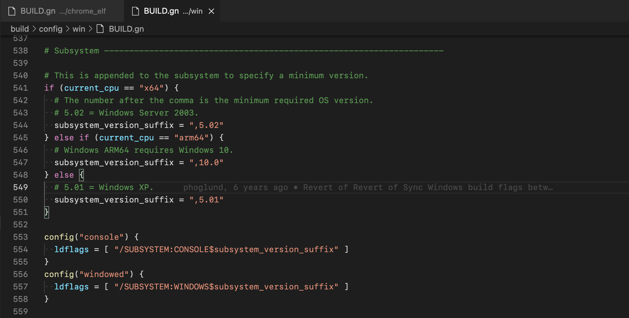 Chromium build win config windowed