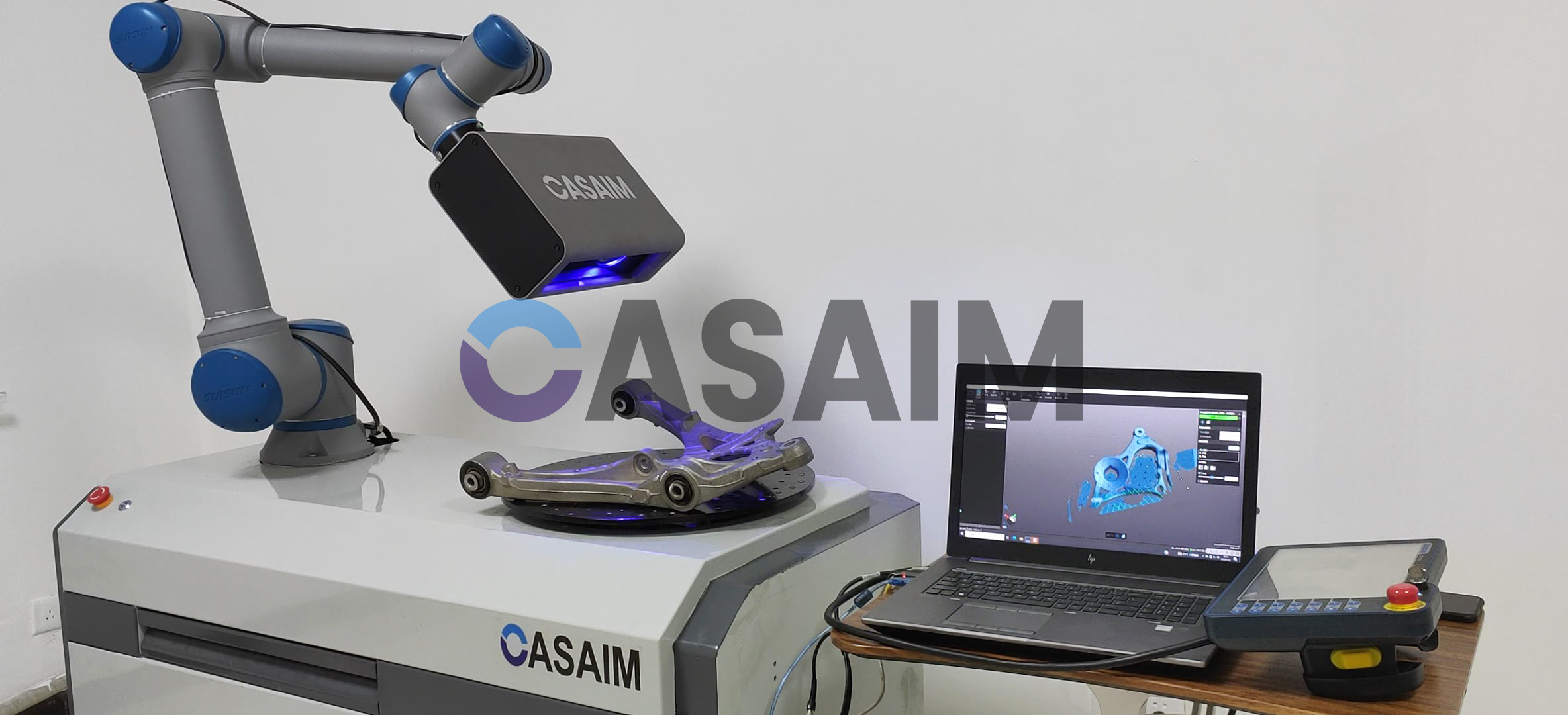 汽车悬架底盘部件自动化生产线3d检测蓝光三维测量自动化设备-CASAIM-IS（2ND）
