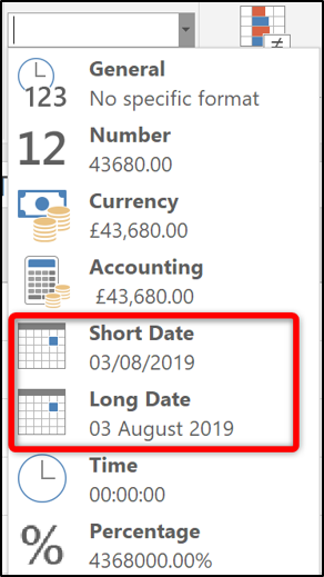 Formatting number as a date