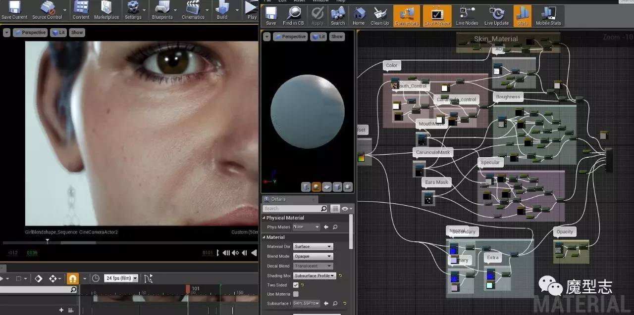 ue4 android 贴图,【腾讯GAD】做一张用于UE4实时渲染的写实级别面部贴图CSDN博客