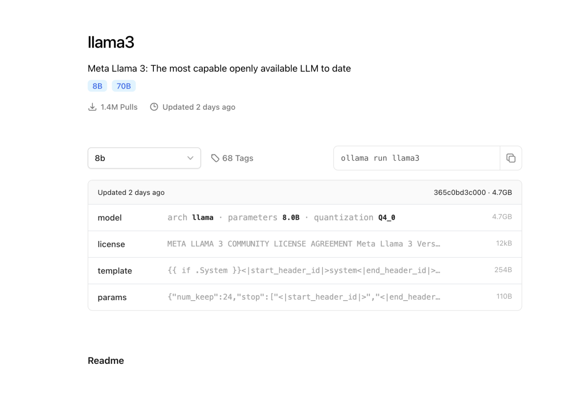 这里我们使用最新的 llama3