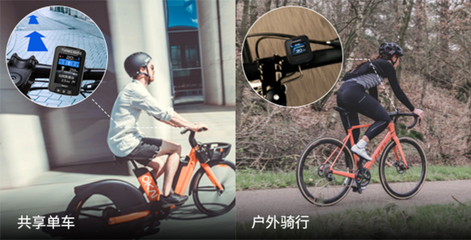 ▲TD X-OS应用于自行车、滑板车等智能仪