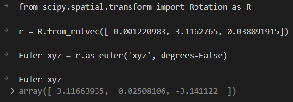 matlab中quat2angle,RPY_Euler_Quaternion_AngleAxis角度转化：Matlab、Python、Halc