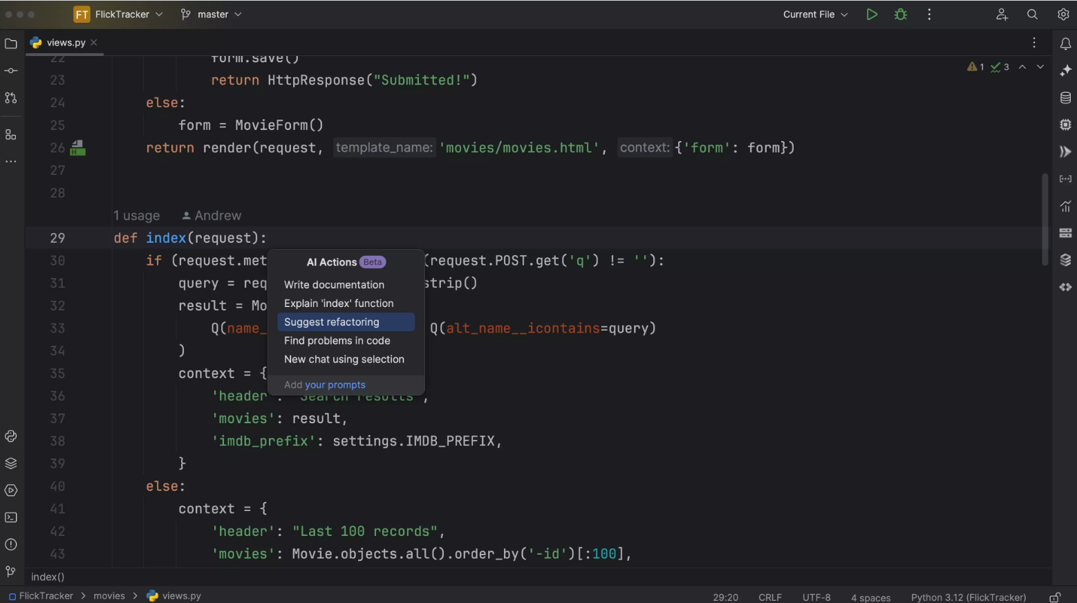 Python开发工具PyCharm v2023.<span style='color:red;'>3</span><span style='color:red;'>全新</span><span style='color:red;'>发布</span>——<span style='color:red;'>全面</span>推出AI Assistant工具