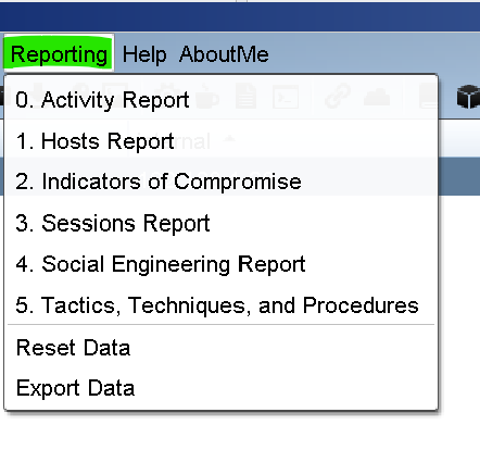 cobaltstrike模块Reporting