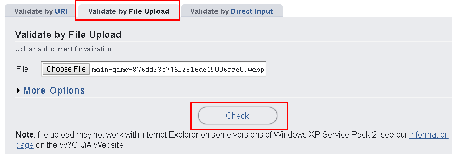 Validate By File Upload
