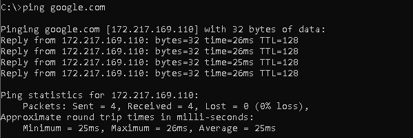 PING - Test Remote Hosts