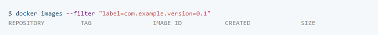 docker images 命令详解