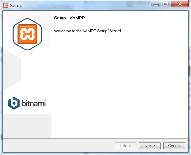 XAMPP安装欢迎界面