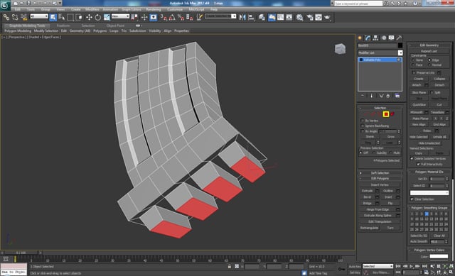 3D 工作室最大建模教程未来派螺栓枪