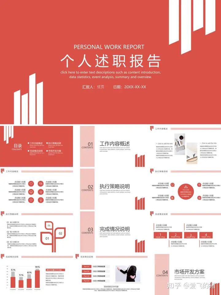 述职报告ppt模板精选20套案例