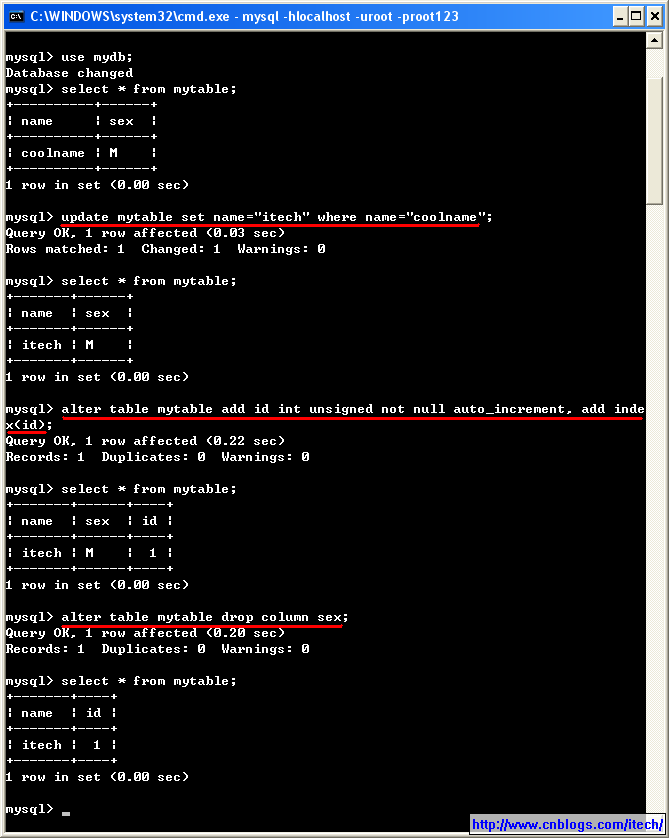 使用mysql命令行的工具_[MySQL]命令行工具和基本操作