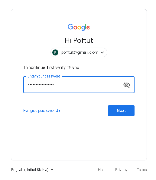 google authenticate