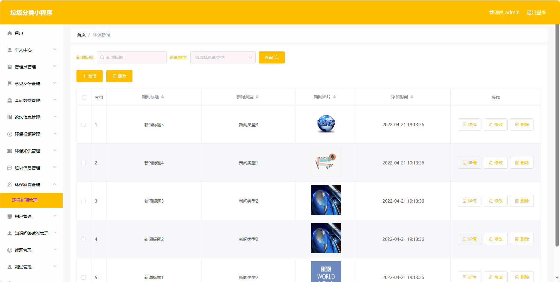 管理员-环保新闻管理