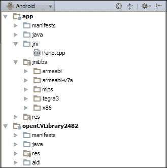 Using the native OpenCV library within Android Studio