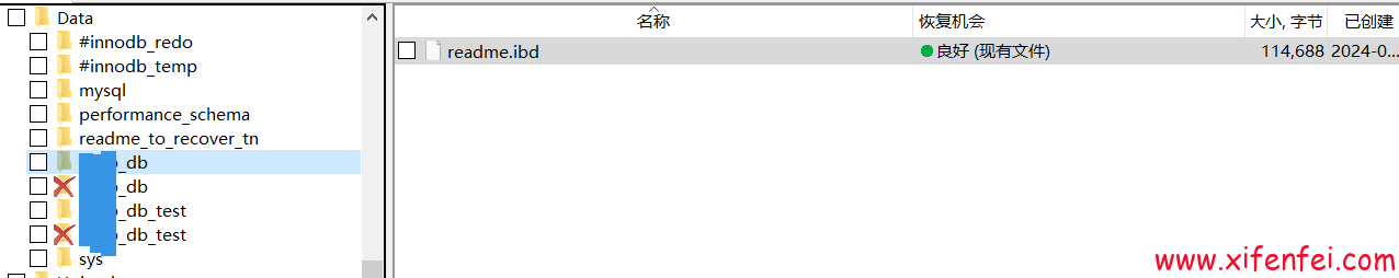 mysql数据库：read_me_recover_tn勒索恢复---惜分飞