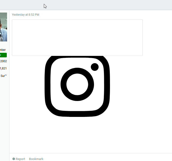 instagram embeds on forums are broken when extension is enabled