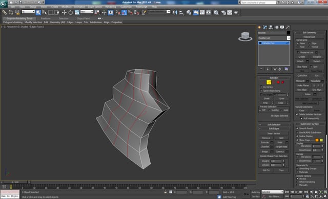 3D Studio Max モデリング チュートリアル未来的なボルトガン