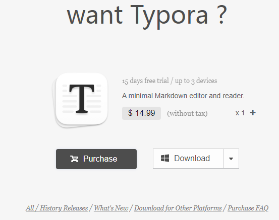 Typora 购买
