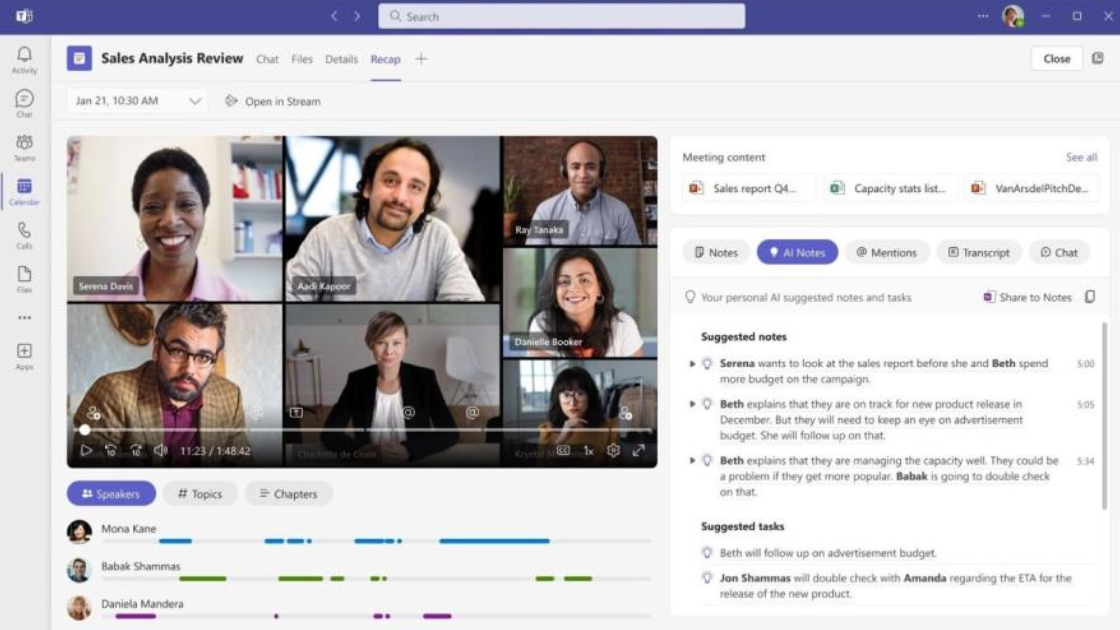 Microsoft Teams Premium 使用 ChatGPT 做笔记，使远程协作更高效