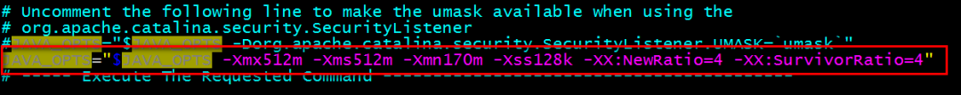 I changed the parameters, and it doubled the performance of Tomcat and JVM!