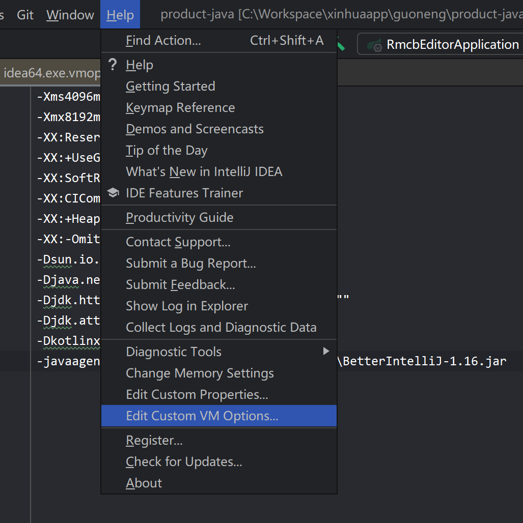 idea.vmoptions 最佳配置