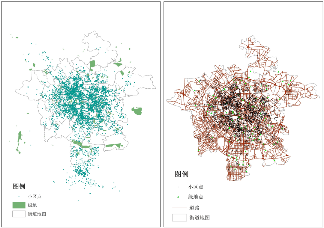 基于高斯两步移动搜寻法（2SFCA）的城市绿地可达性分析