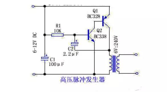 高压脉冲发生器的各种电路图