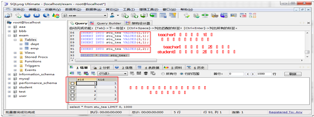 JAVA培训之数据库表关联关系