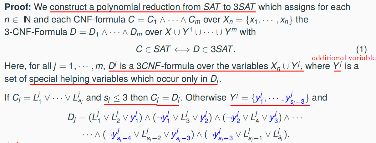 proof 1 of 3SAT∈NPC
