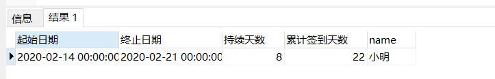 mysql 连续签到天数_最大连续签到天数-sql