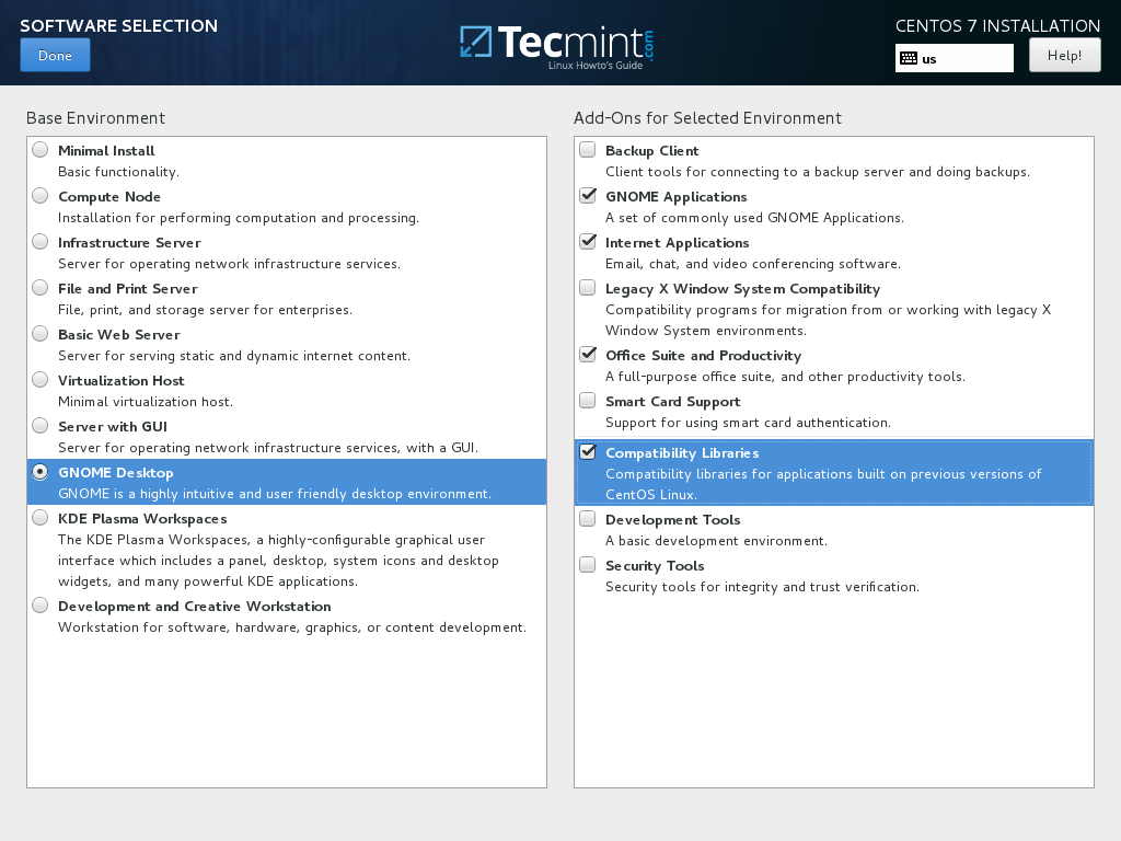 Gnome 桌面软件选择