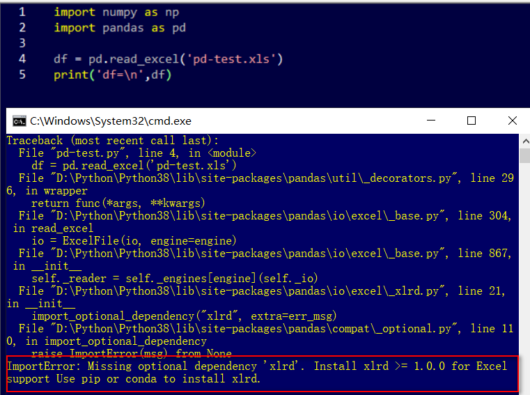 Python missing 1 required. Xlrd. Traceback (most recent Call last):. Error Python таблица. Pandas read excel.