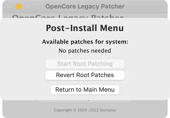 在不受支持的 Mac 上安装 macOS Ventura、Monterey、Big Sur (OpenCore Legacy Patcher)