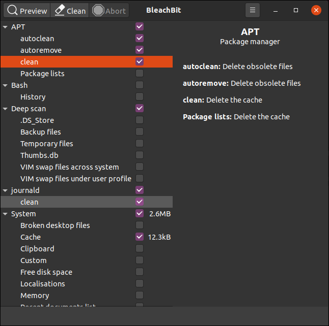 bleachbit_如何在Linux上使用BleachBitCSDN博客