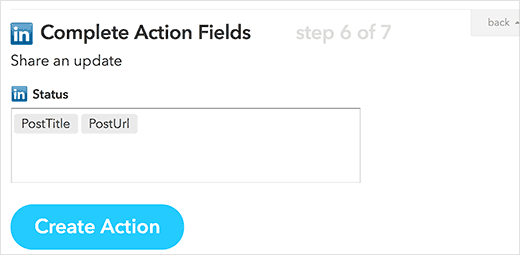Action fields