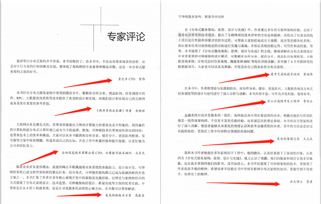 Ali P8 technical officer summary page 698: Distributed service architecture principle + design + actual combat