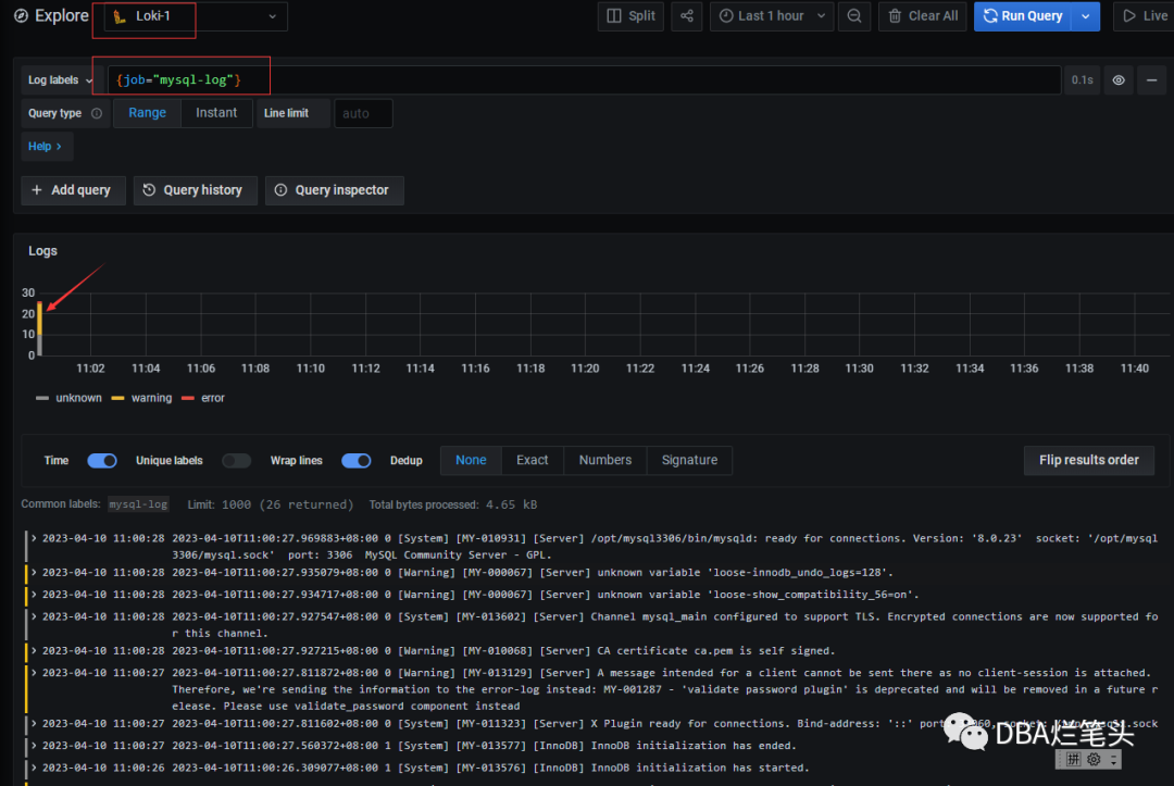 Loki采集Mysql errorlog，你值得拥有的错误日志聚合系统