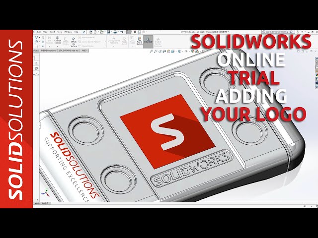 How to Add your Logo in SOLIDWORKS - SOLIDWORKS Online Trial - YouTube