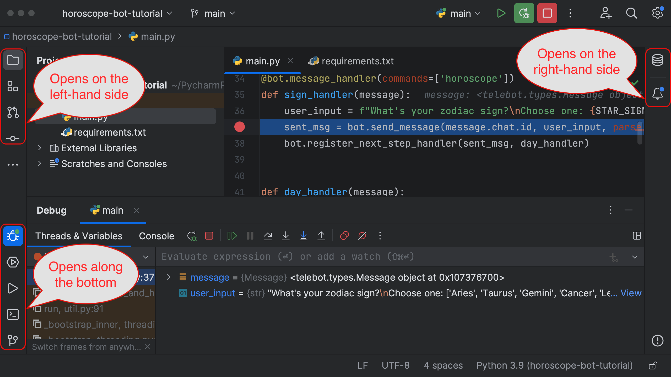 PyCharm new UI