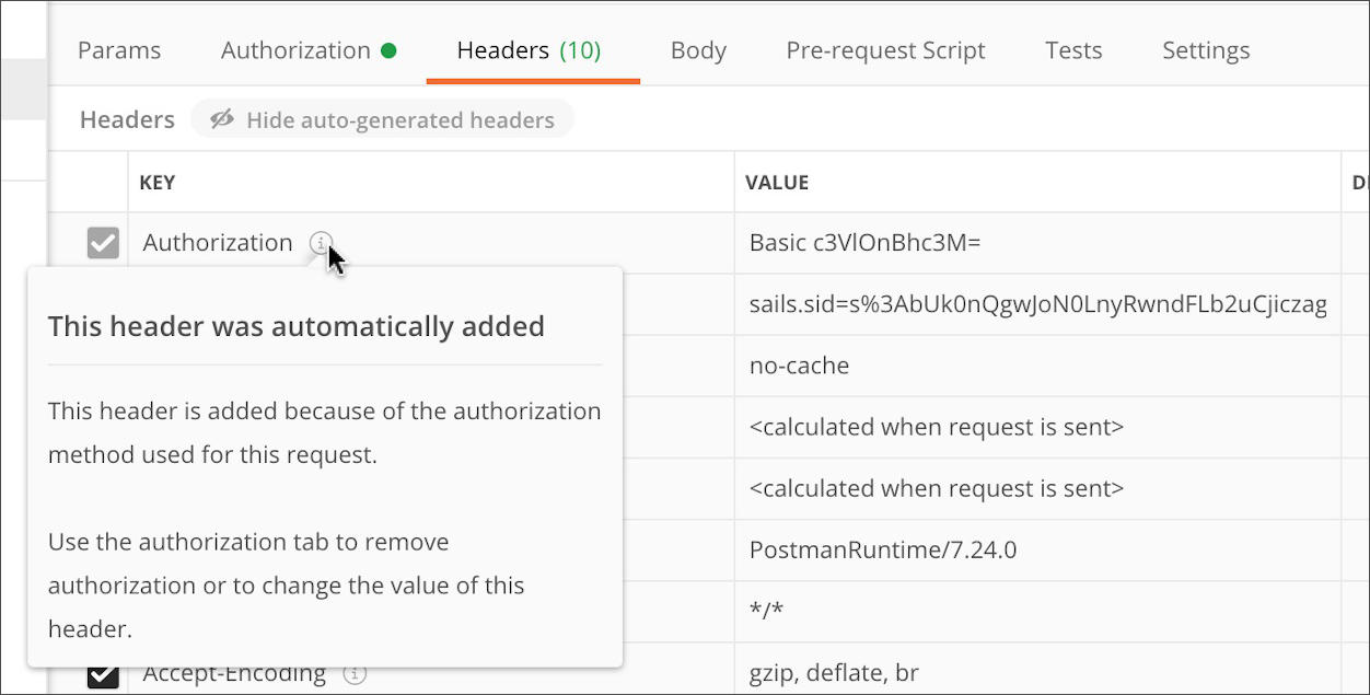 Basic Auth Encoded