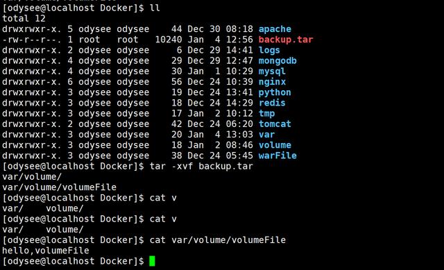 docker container 历史查找_浅谈关于docker中数据卷的操作，附带案例