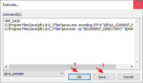 NOTEPAD ++ runs Java code and sets automatic formatting Java code ...