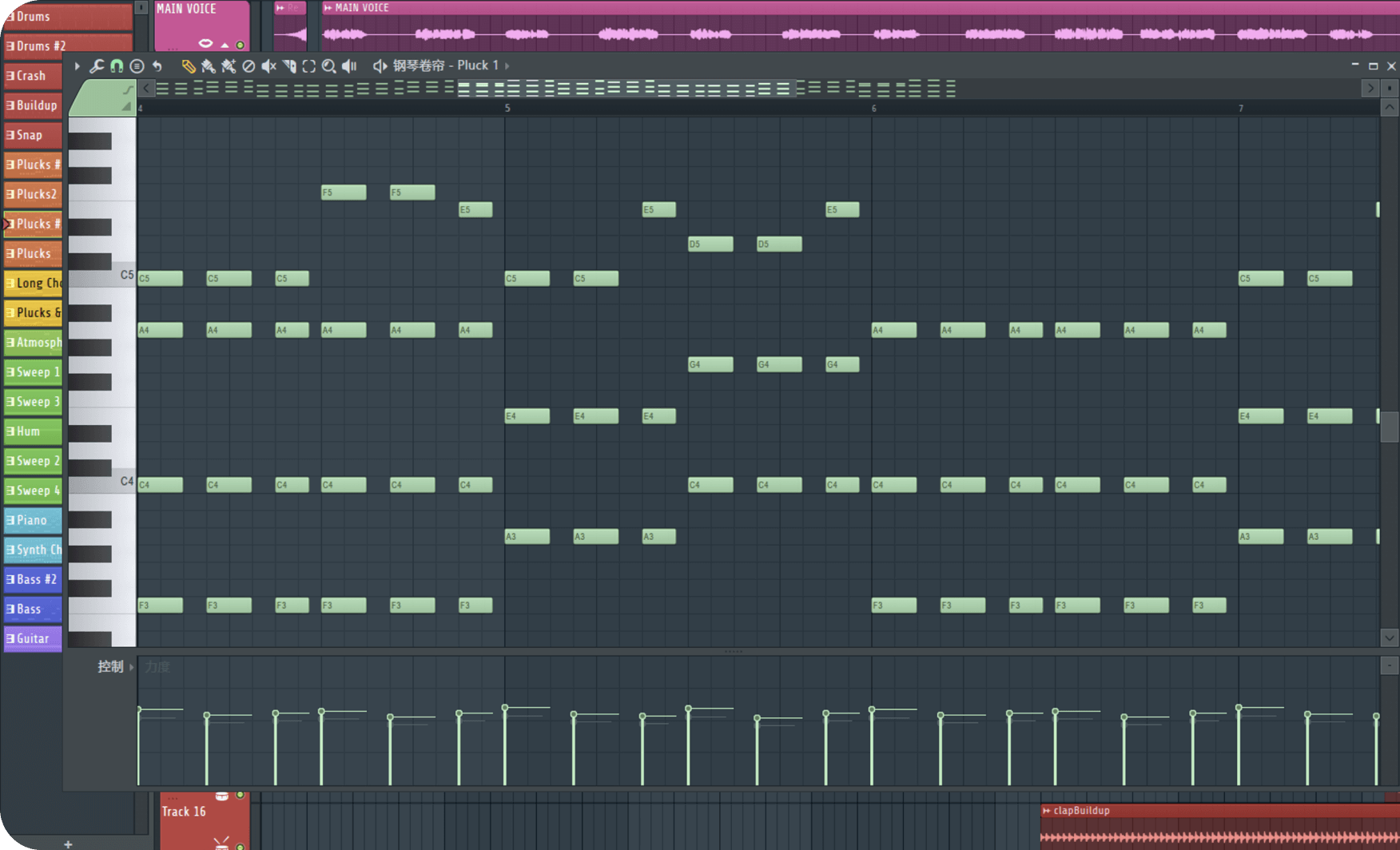 FL Studio 操作界面