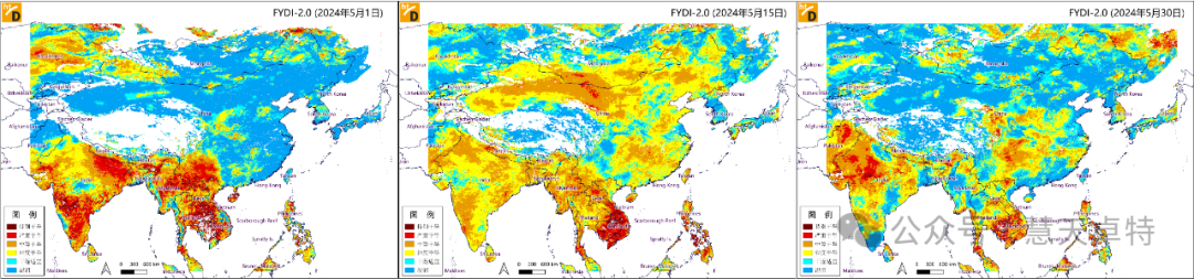 慧天卓特：2024年5月全国干旱情况的监测（FYDI）统计分析