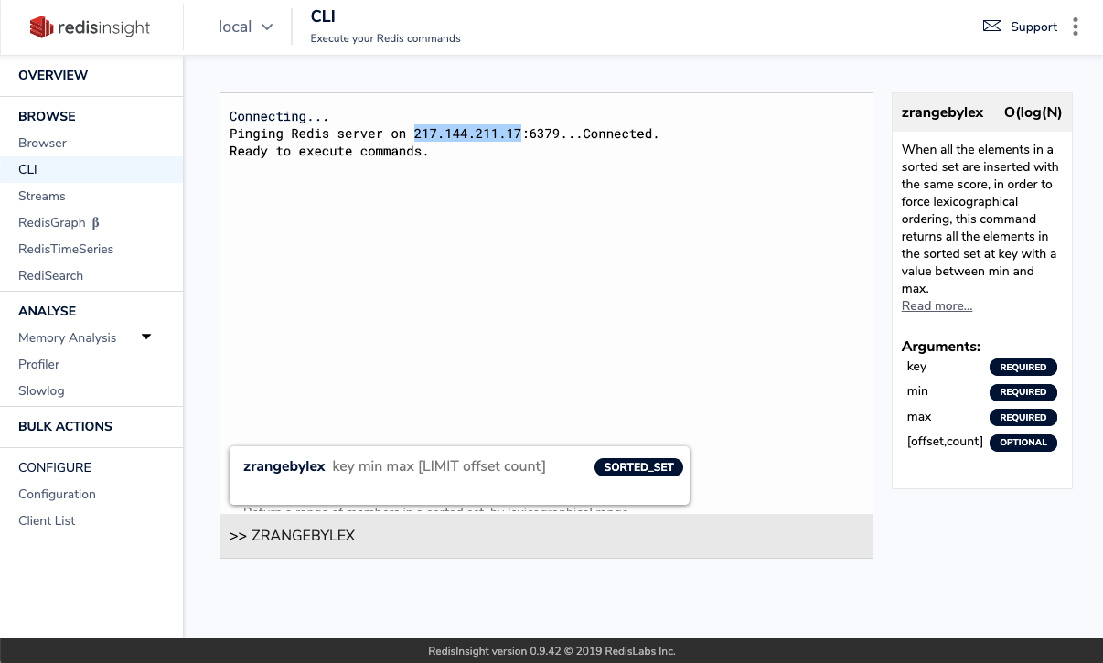 redisinsights-CLI