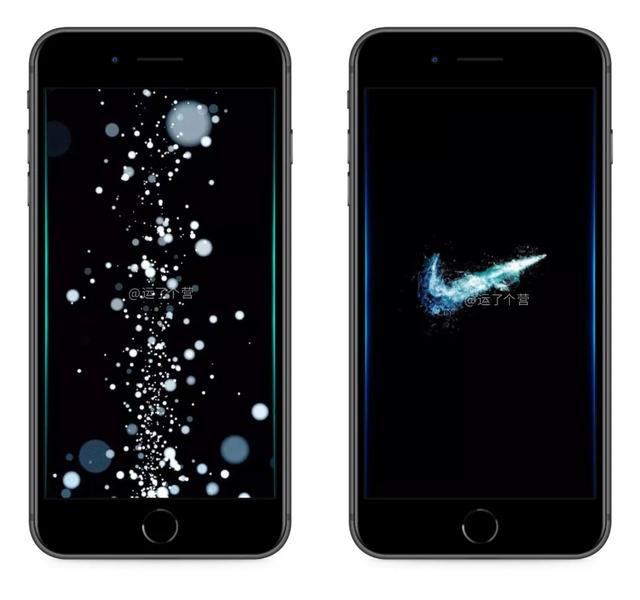 iphonex屏幕尺寸给手机换上特效壁纸屏幕边框会发光