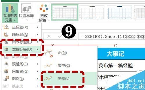 EXCEL怎么制作大事记图表?