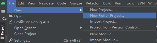 AndroidStudio 没有 New Flutter Project