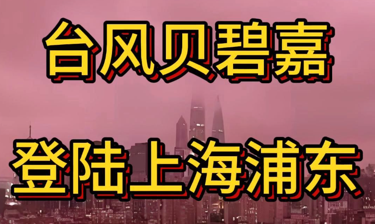 紧急预警！台风贝碧嘉正面袭击上海浦东，风雨交加影响全城